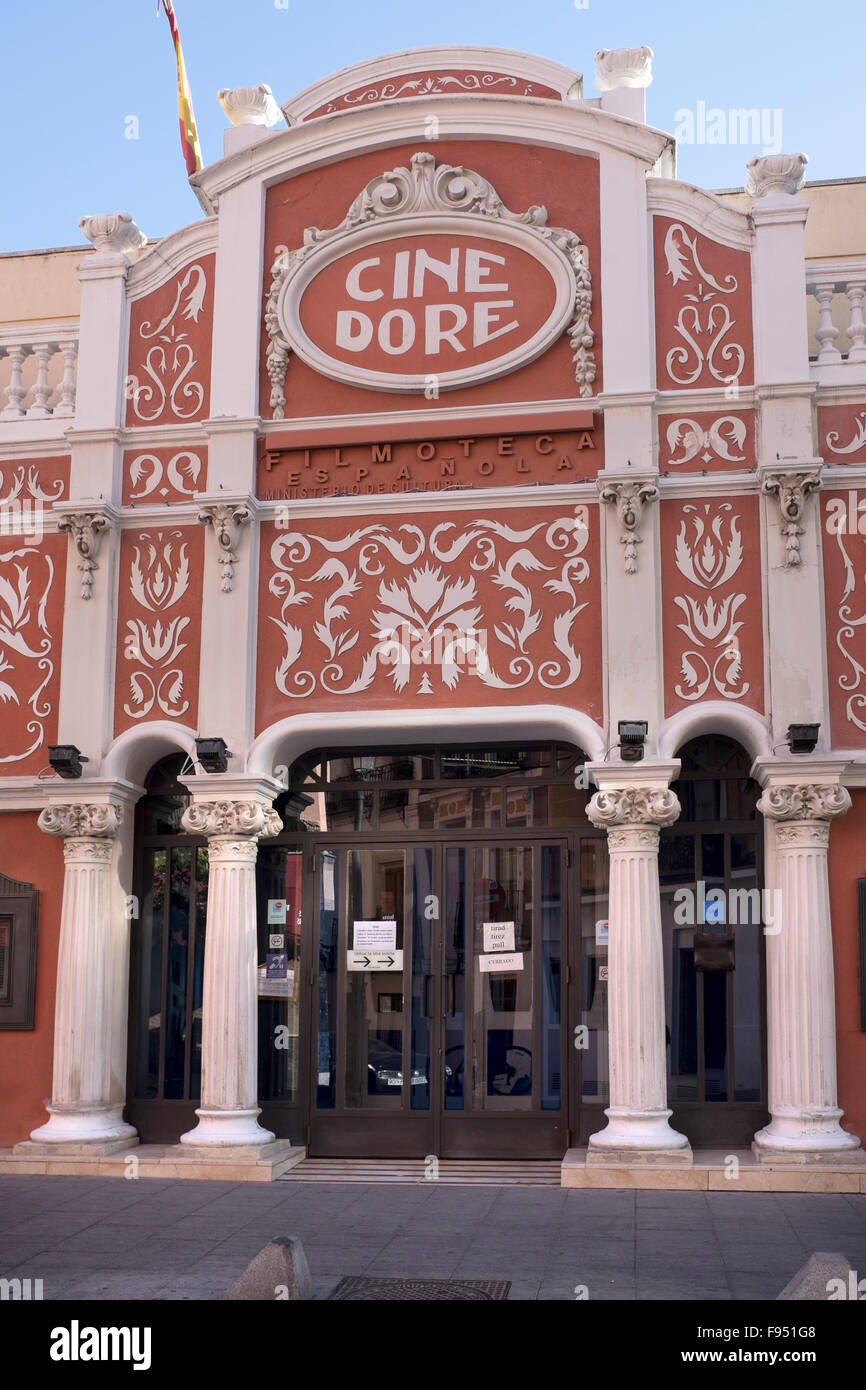 Cine Dore Filmoteca Espanola la costruzione di cinema di Madrid Foto Stock