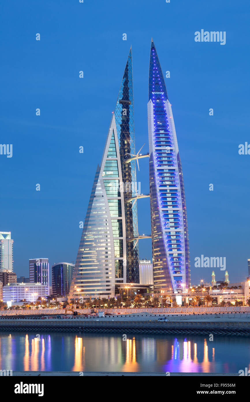 Il Bahrain World Trade Center Foto Stock