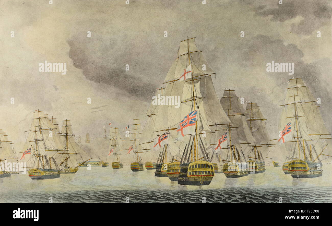 Battaglia di Trafalgar. Foto Stock