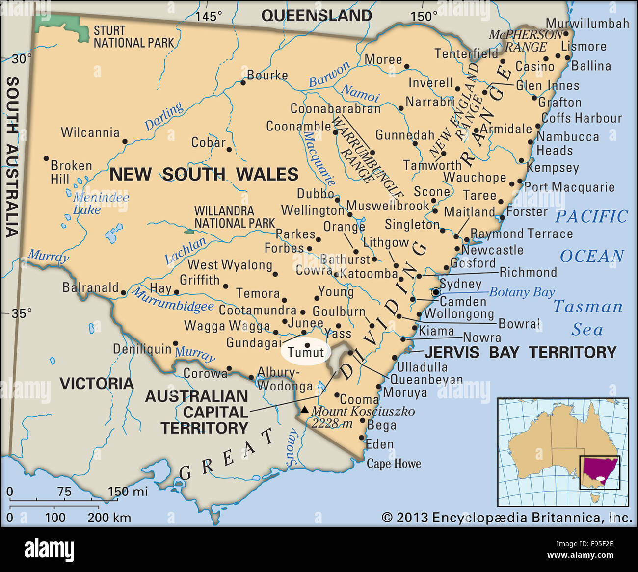 Tumut, Nuovo Galles del Sud, Australia Foto Stock