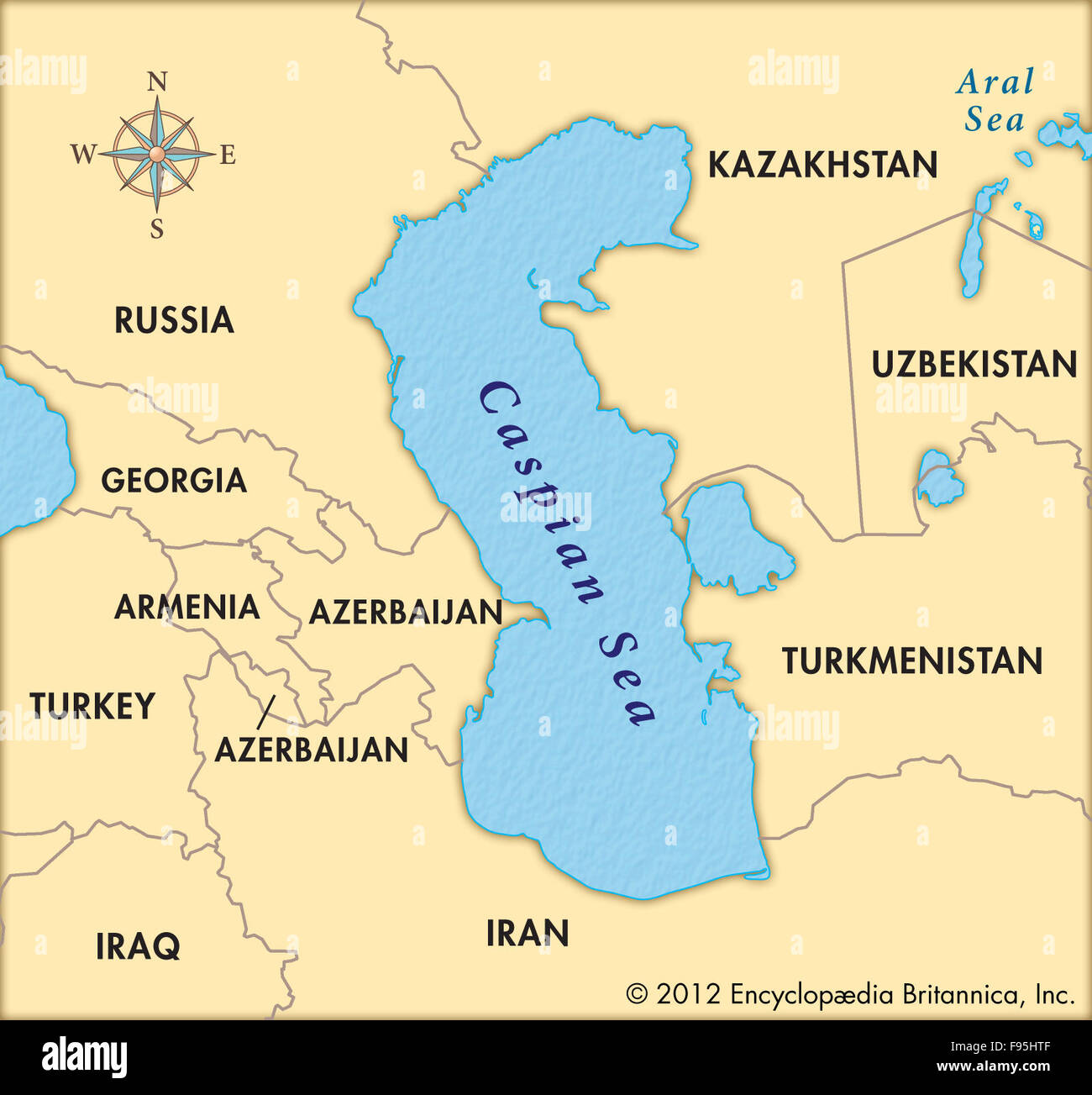 Il Mar Caspio Foto Stock