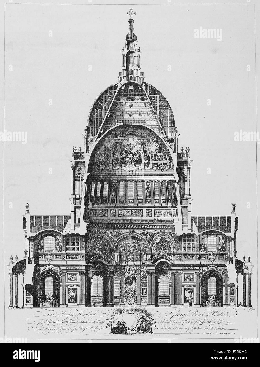 Gli interni della cattedrale di San Paolo. Foto Stock