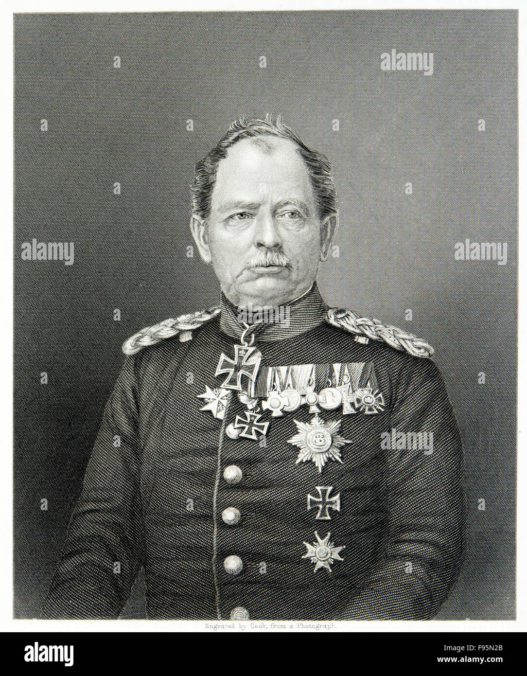 Il generale von Werder. Foto Stock