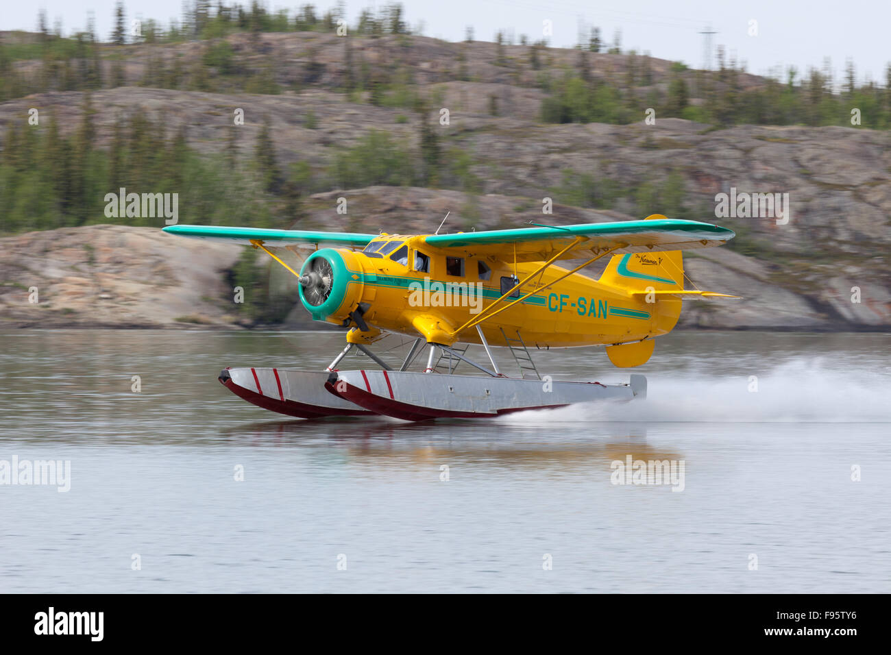 Grande Lago Slave, Yellowknife, Northwest Territories, Canada Foto Stock