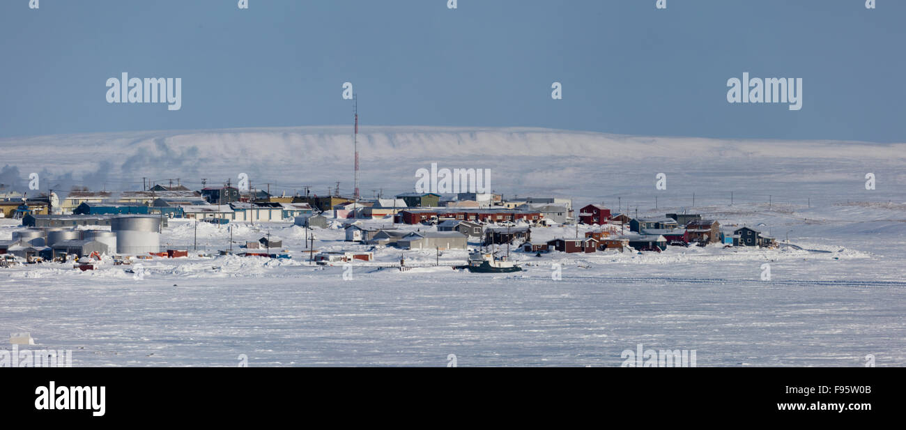 La città di Cambridge Bay, Nunavut, Canada Foto Stock