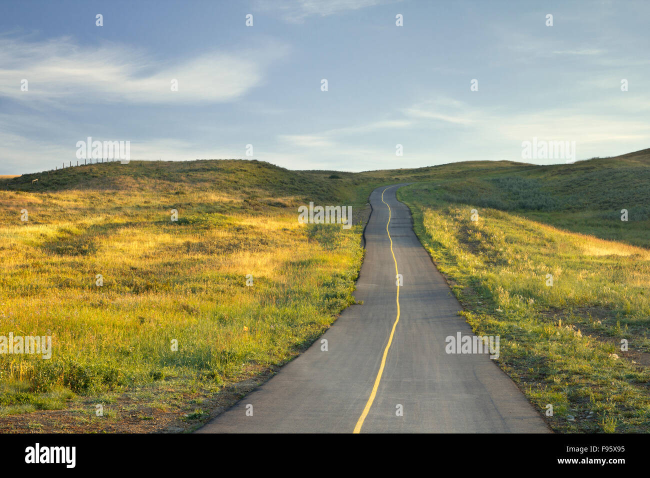 Pathay al Glenbow Ranch Parco Provinciale, Alberta, Canada Foto Stock