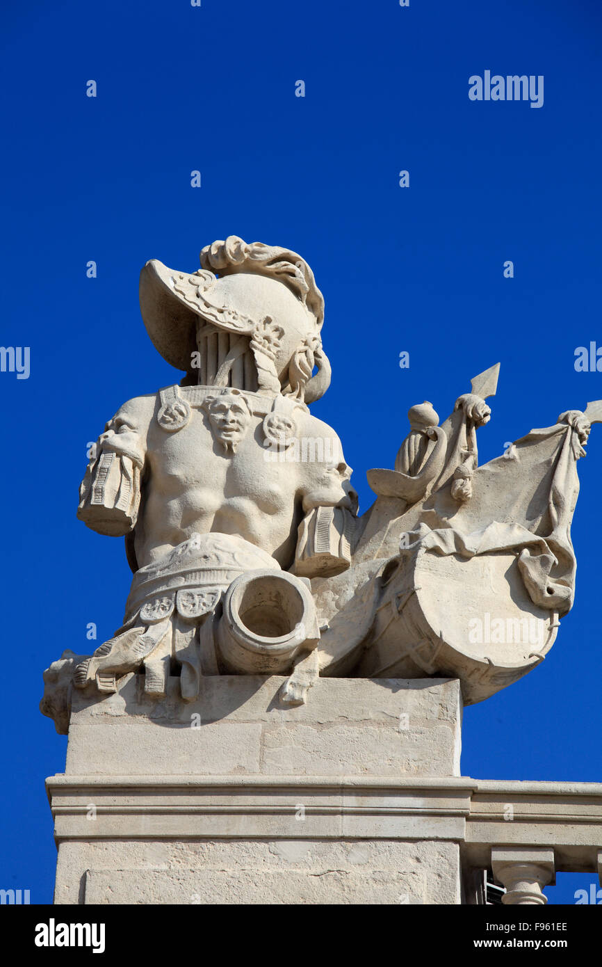 Francia, Lorena, Nancy Place Stanislas, statua, Foto Stock