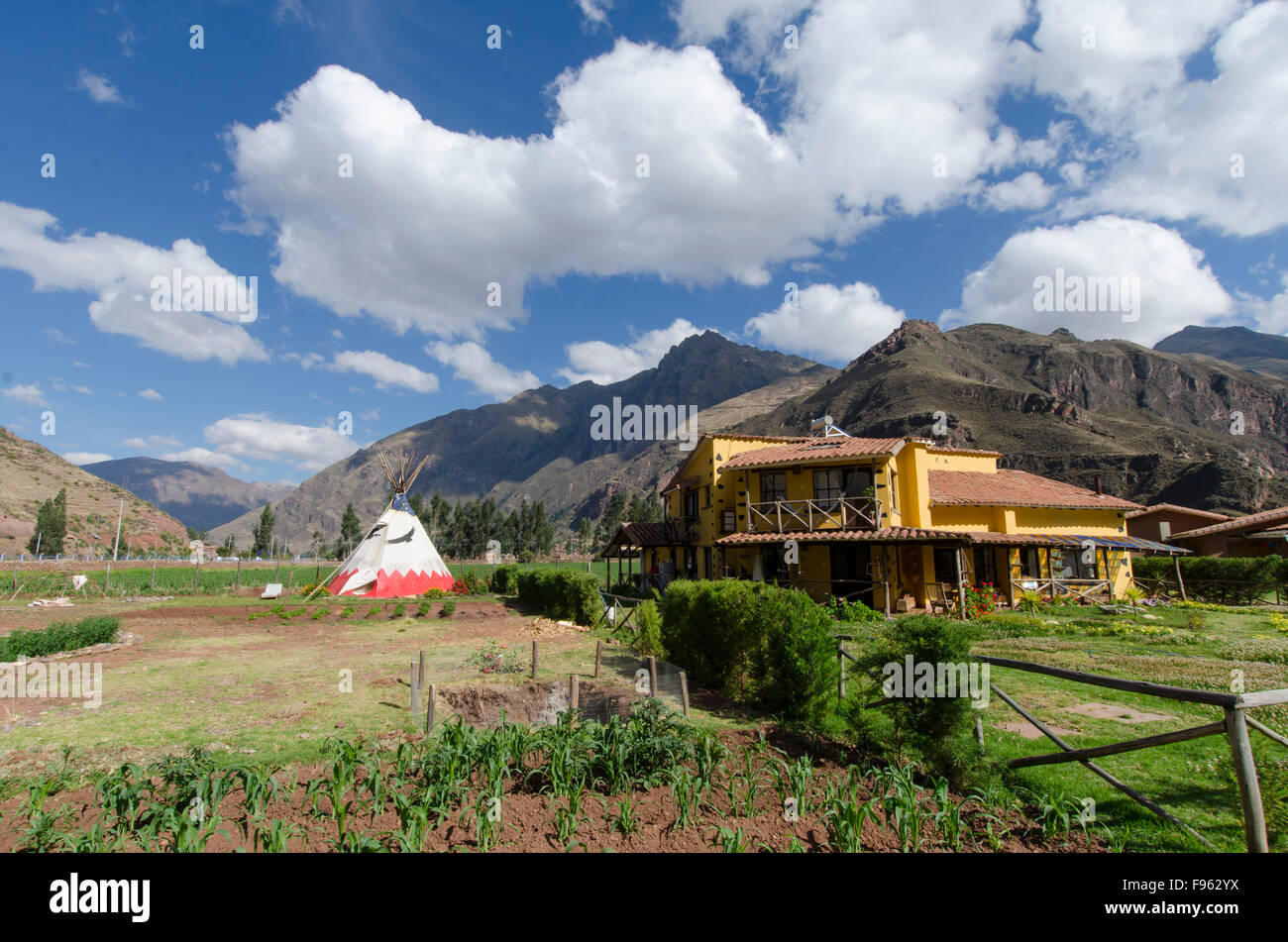 Pisac, Perù Foto Stock