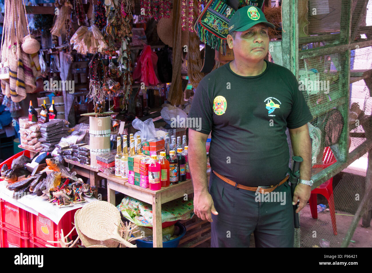 Scene di mercato, Iquitos, la città più grande nella foresta pluviale peruviana e la fifthlargest città del Perù Foto Stock