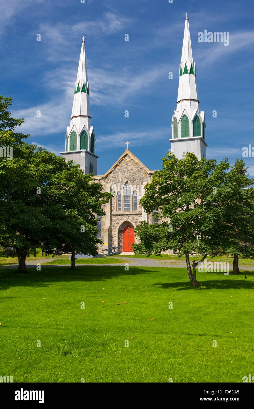 L Immacolata Concezione chiesa cattolica romana, porto di grazia, Terranova, Canada Foto Stock