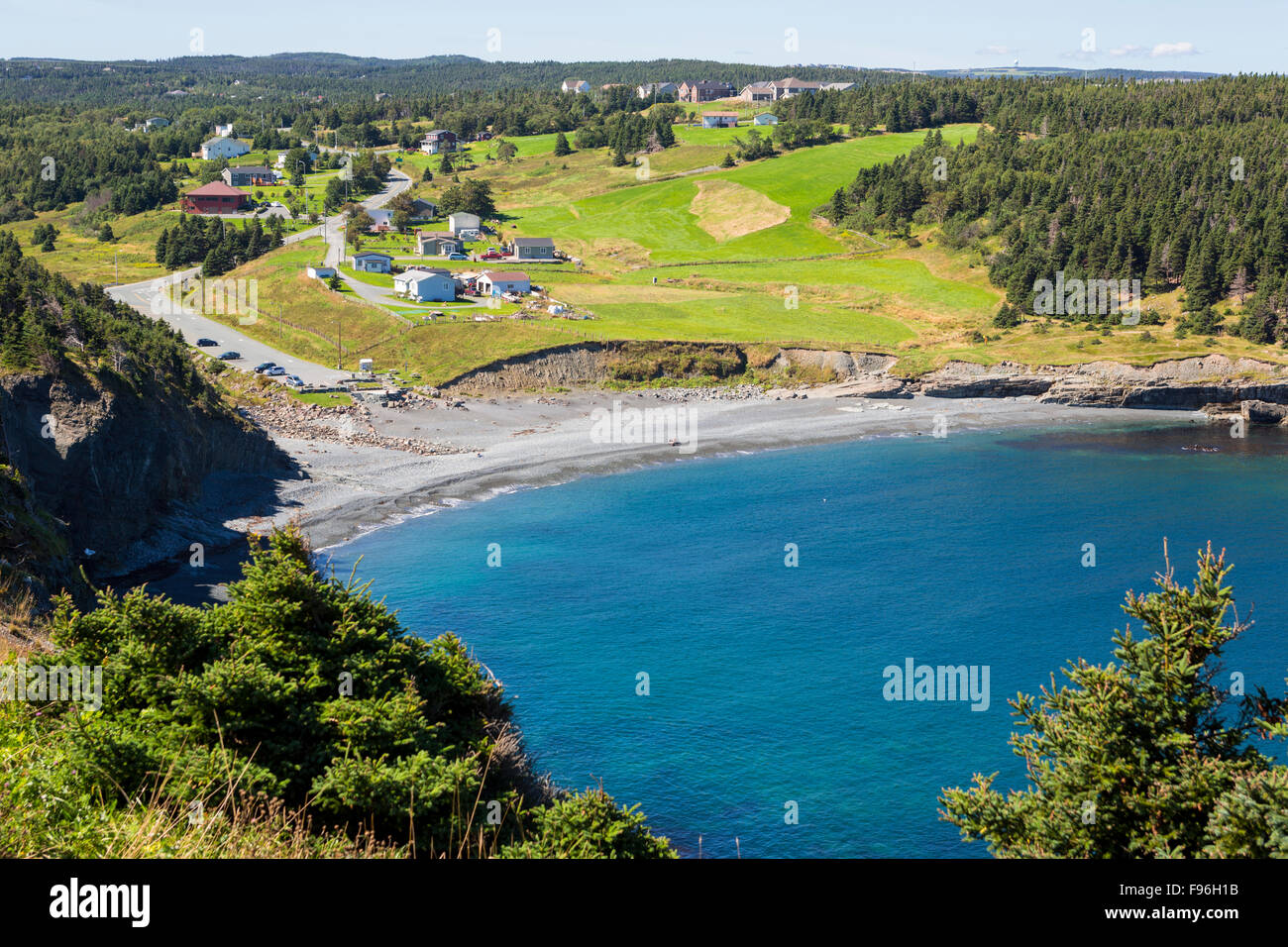Medio Cove Beach, Terranova, Canada Foto Stock
