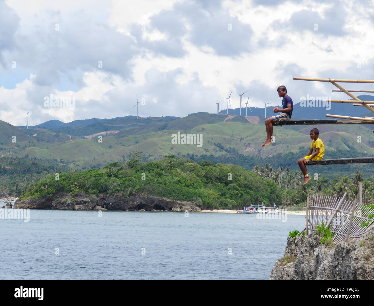 Rupe jumping. Foto Stock