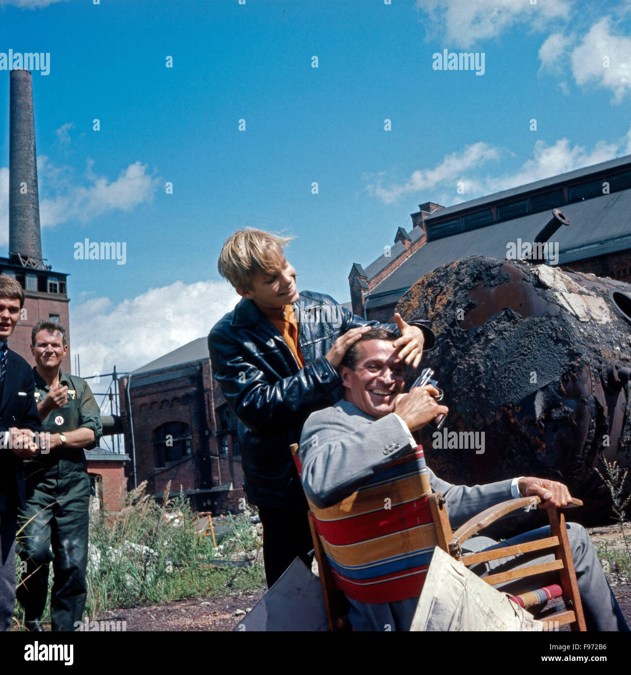 Jerry cotone: Schüsse aus dem Geigenkasten, Deutschland/Frankreich 1965, Regie: Fritz Umgelter, Darsteller: George Nader Foto Stock