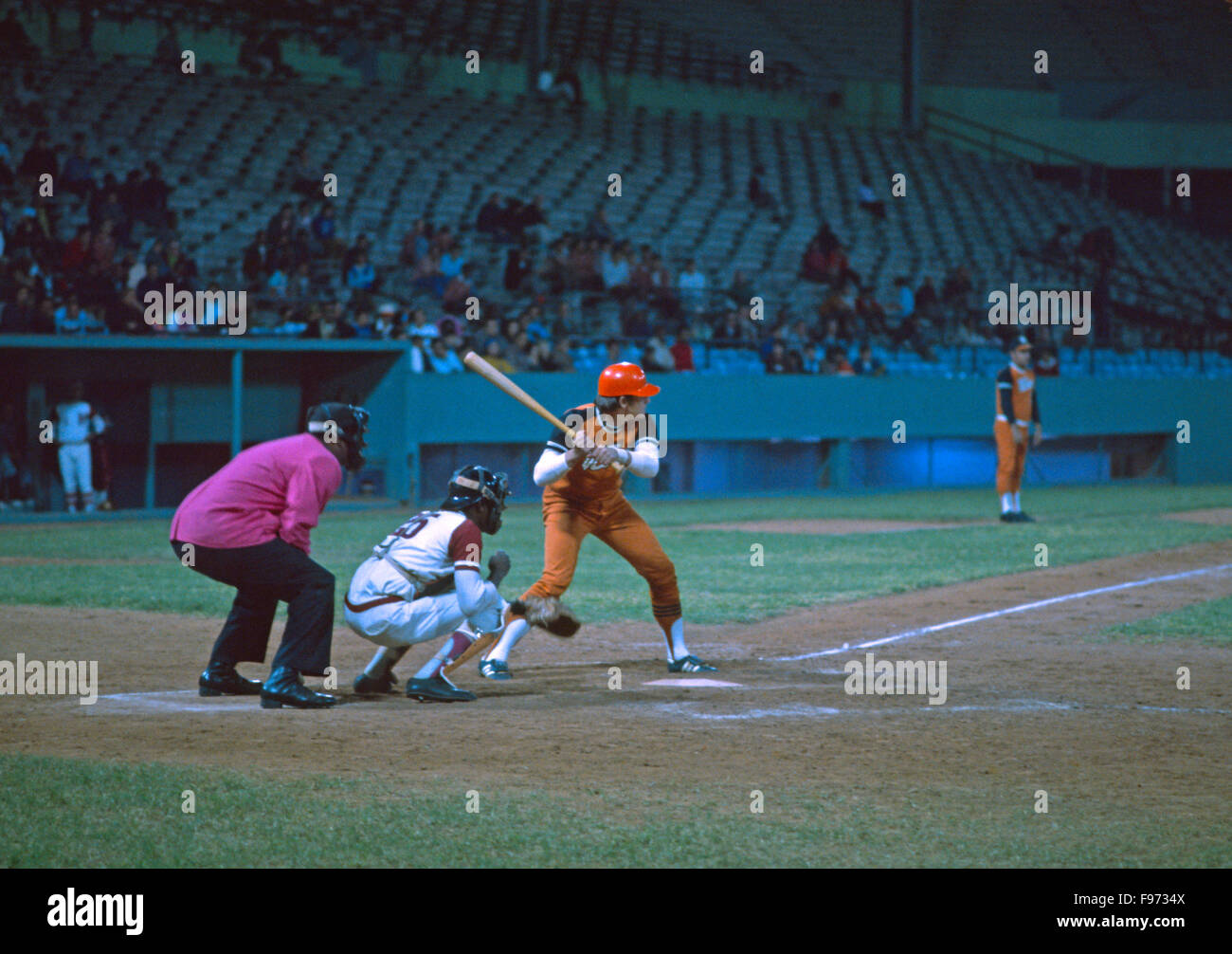 Beisbol in Avana 1978 Foto Stock