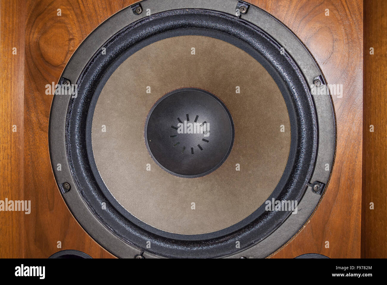 Vintage Woofer Stereo Foto Stock