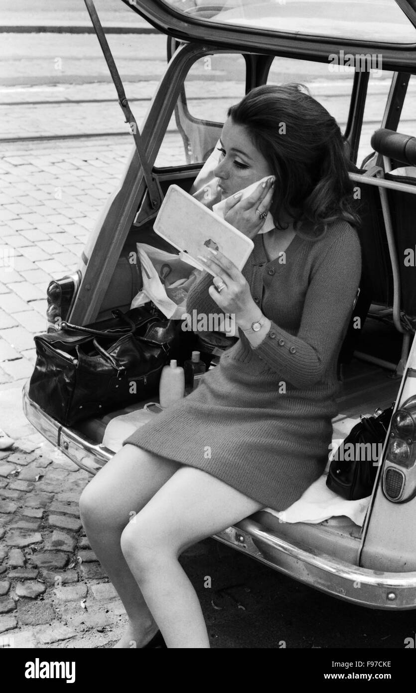 Schauspielerin Margot Philipp, Deutschland 1969. L'attrice Margot Philipp, Germania 1969. Foto Stock