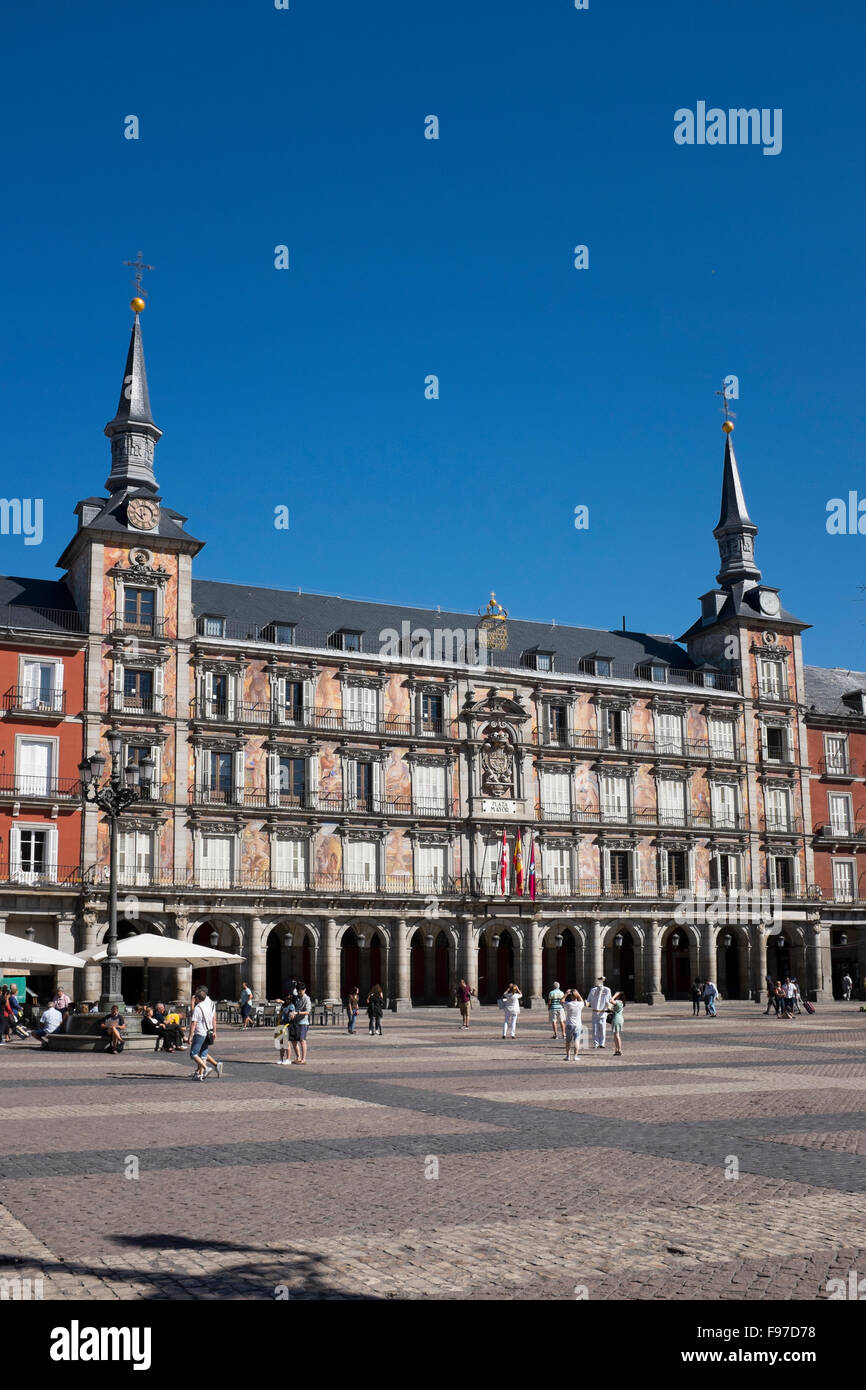 Plaza Mayor Madrid Spagna Foto Stock