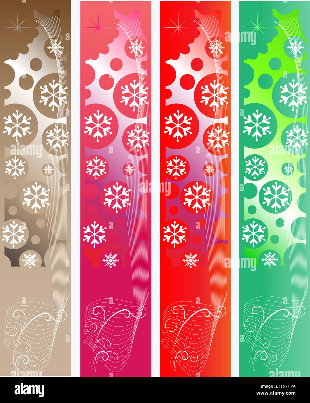 Banner di natale Foto Stock