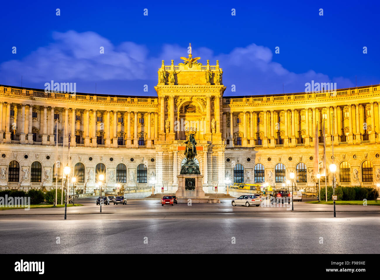 Vienna, Austria. Palazzo Imperiale di Hofburg è l'ex palazzo imperiale nel centro di Vienna, residenza dei sovrani di Habsburg. Foto Stock