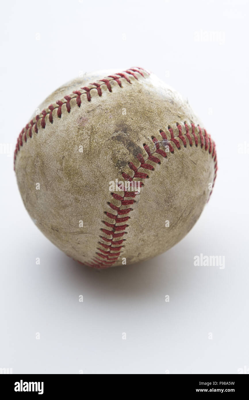 Usato baseball Foto Stock