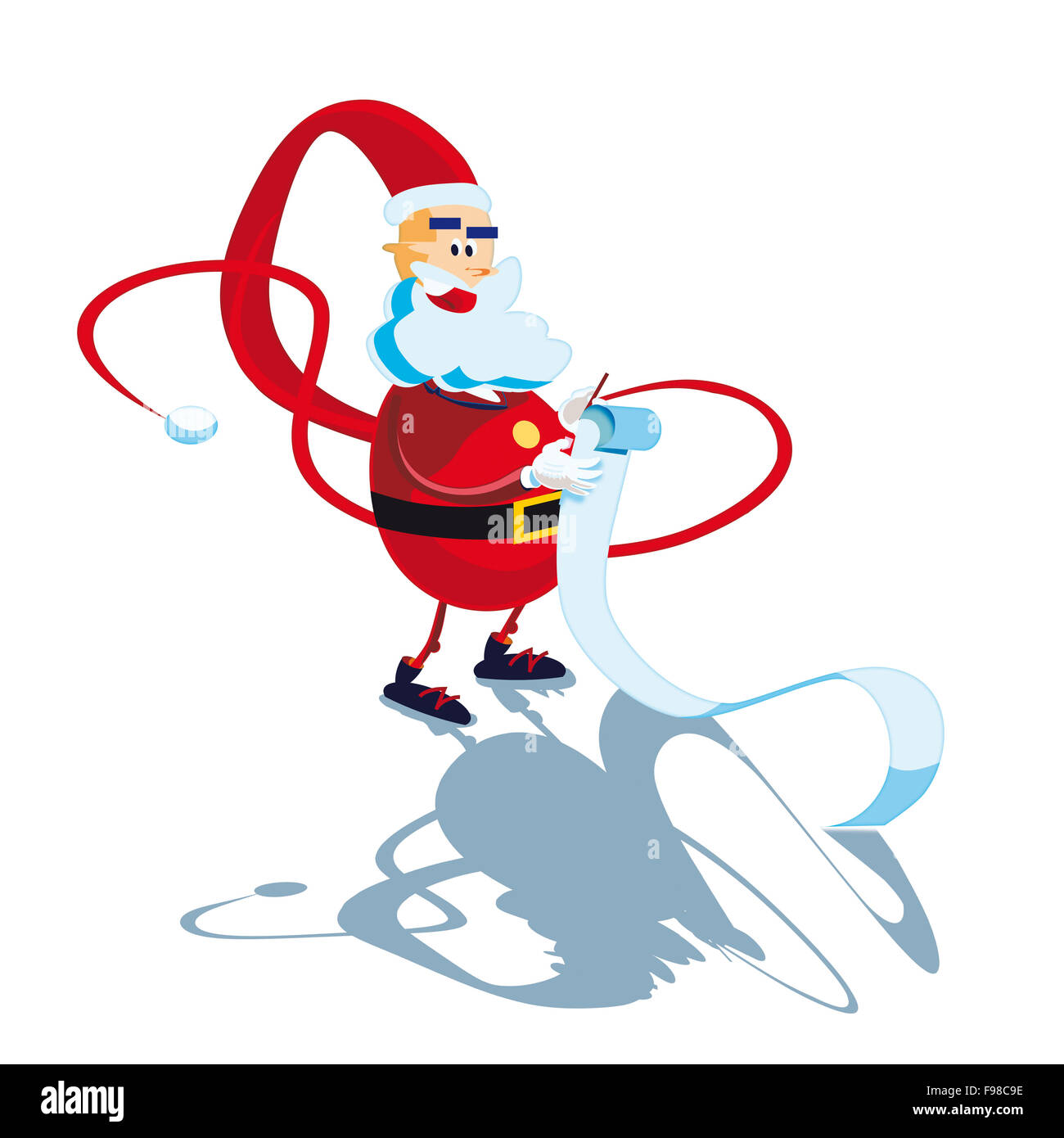 Santa Claus slim Foto Stock