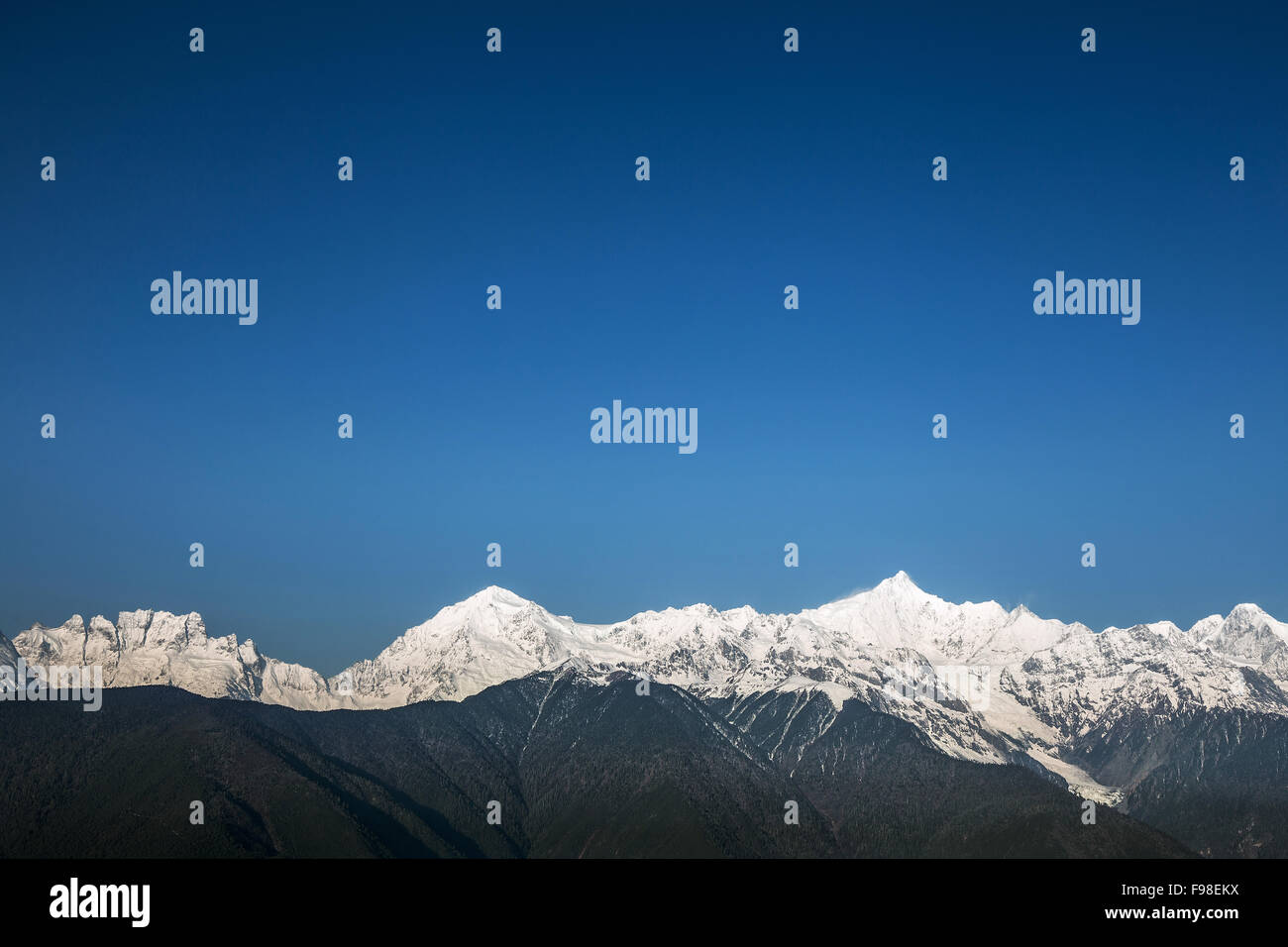 Montagna della neve Foto Stock