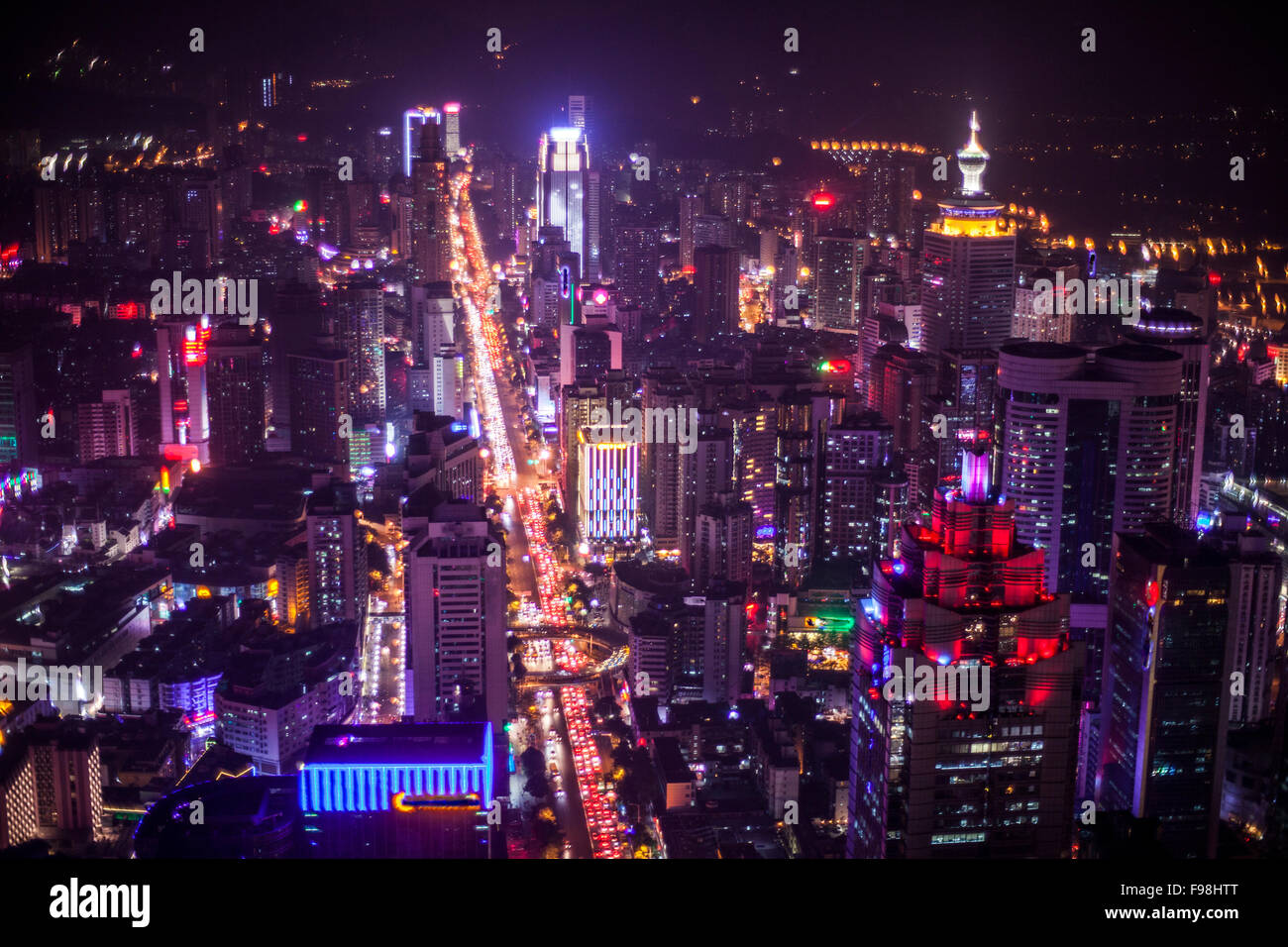 Traffico cittadino Foto Stock