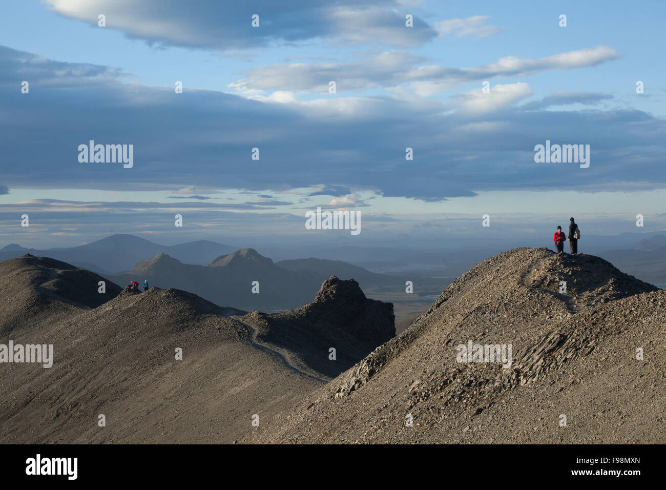 In Landmannalaugar Fjallabak Riserva Naturale, Islanda Foto Stock