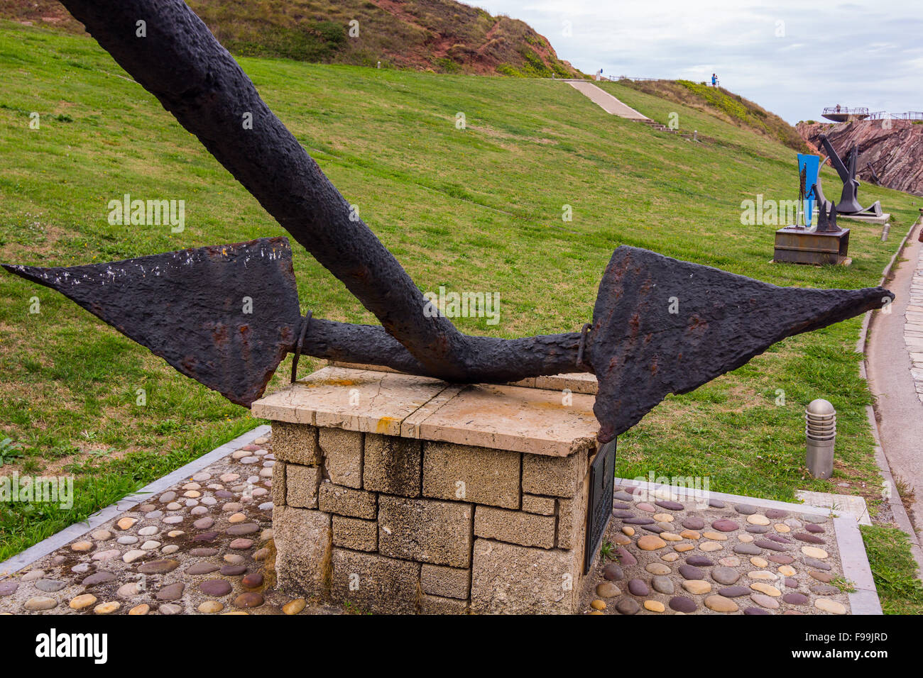 I dettagli di ancoraggio old ship Foto Stock