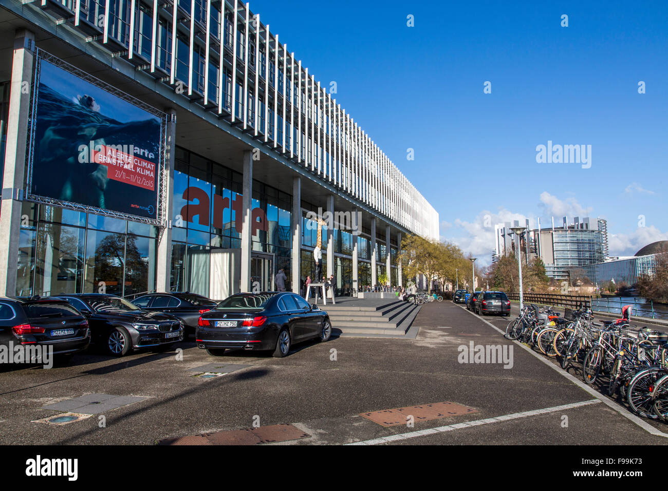 Comunità la stazione televisiva di arte, un bene culturale stazione emittente, sede di Strasburgo, Alsazia, Francia Foto Stock