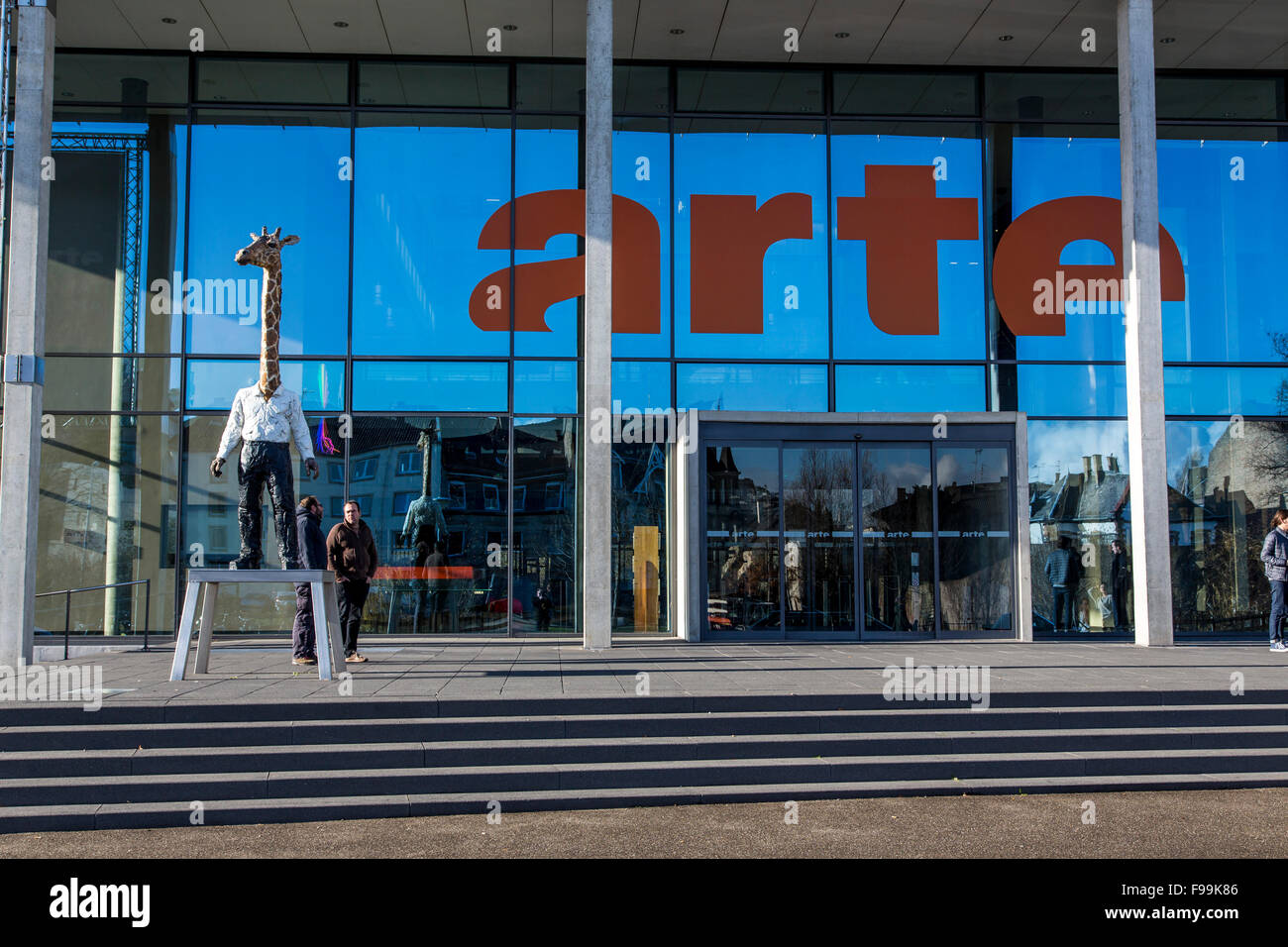 Comunità la stazione televisiva di arte, un bene culturale stazione emittente, sede di Strasburgo, Alsazia, Francia Foto Stock