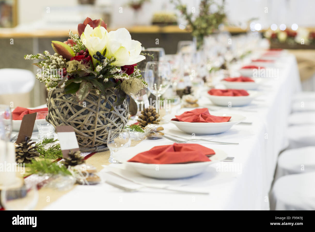 Bellissimo matrimonio decorazione di evento per vari celebrazione style Foto Stock