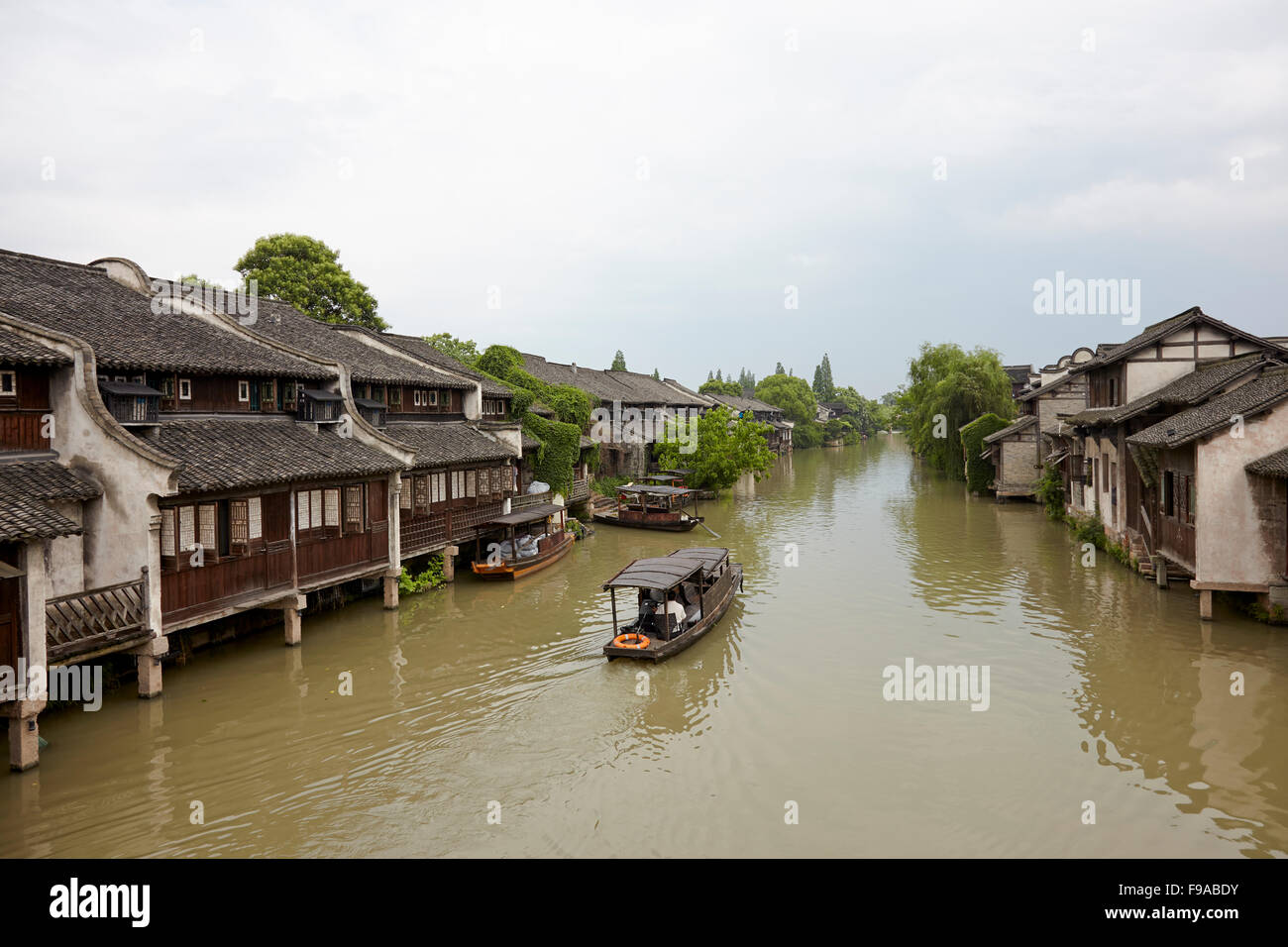 Antico borgo di Wuzhen, Cina Foto Stock