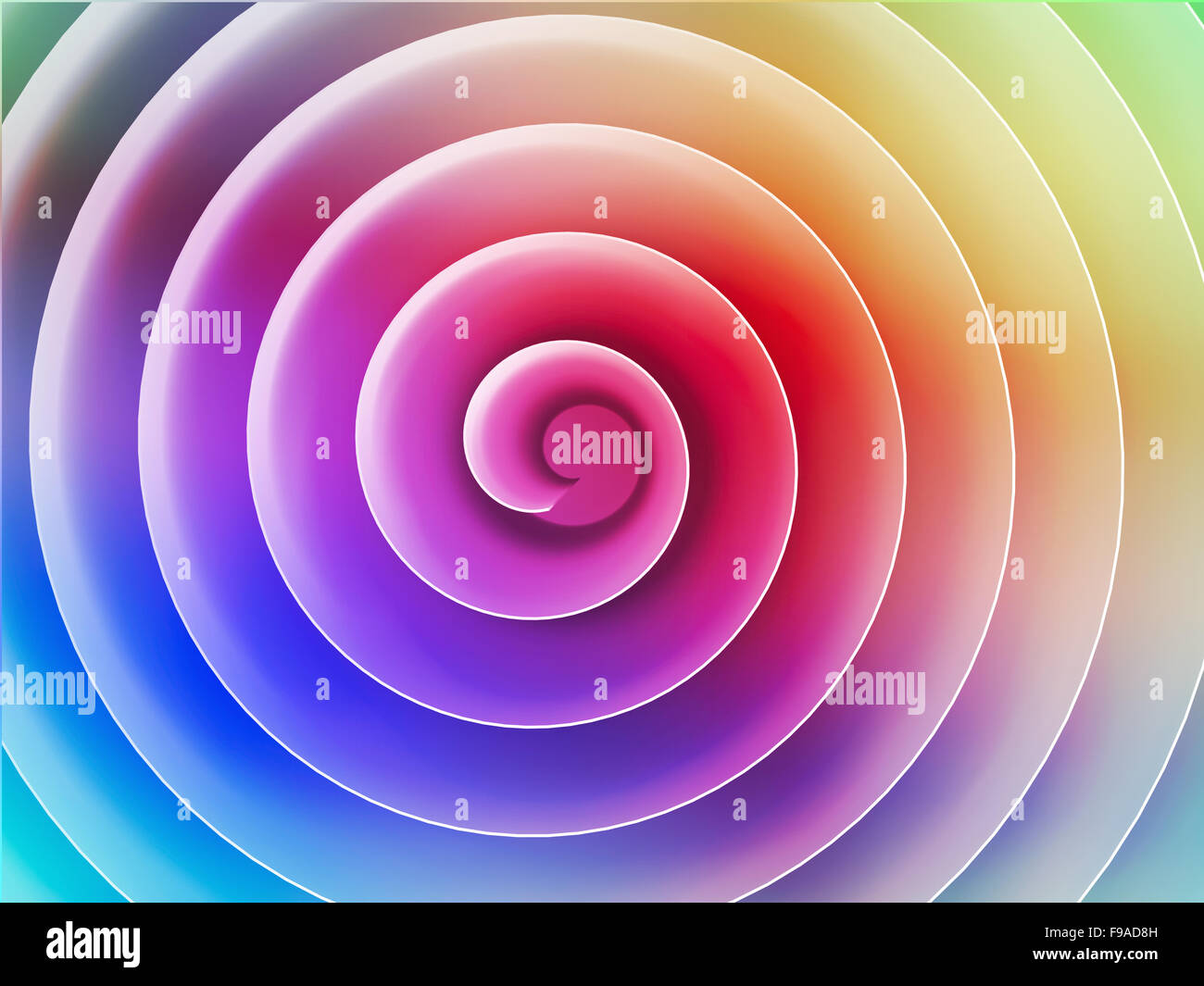 Colorato 3d a spirale vista anteriore, abstract illustrazione digitale, la configurazione di sfondo Foto Stock Colorato 3d a spirale vista anteriore, abstract illustrazione digitale, la configurazione di sfondo Foto Stock