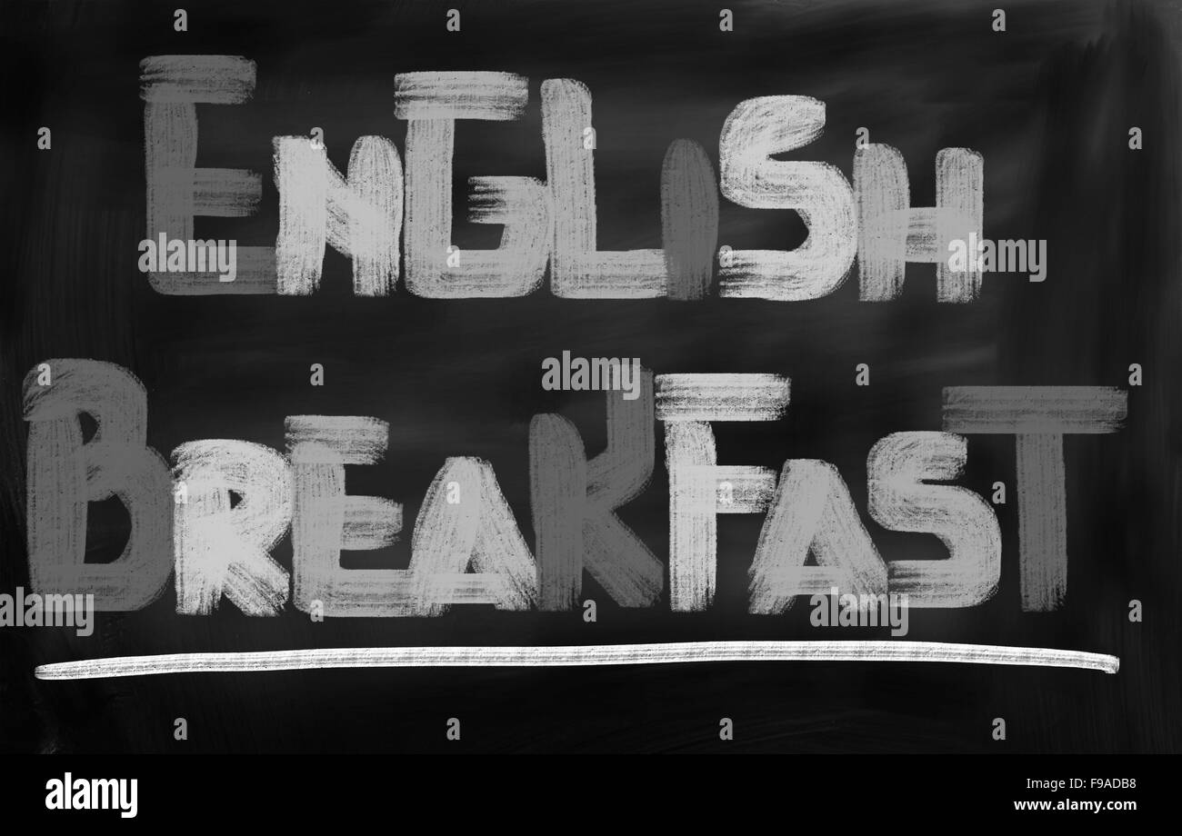 Prima colazione Inglese Concept Foto Stock