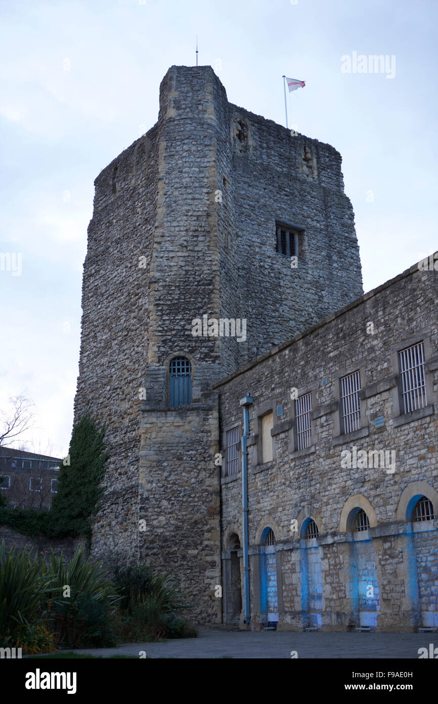 Malmaison Oxford hotel situato all'interno di un ex carcere. Questo è St George's tower Foto Stock