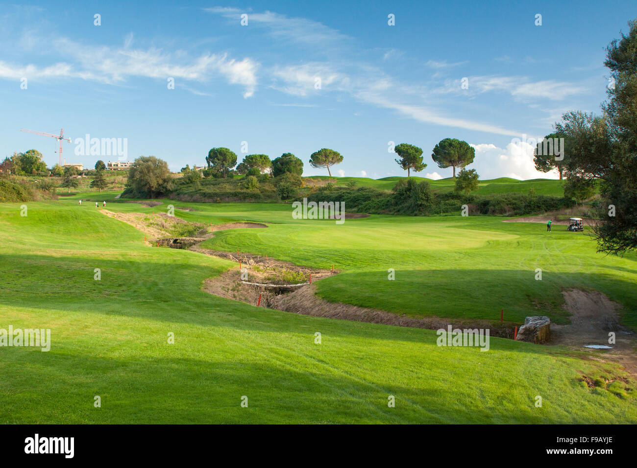 Campo da golf Marco Simone vicino alla sede della Ryder Cup 2022 di Roma. Foto Stock