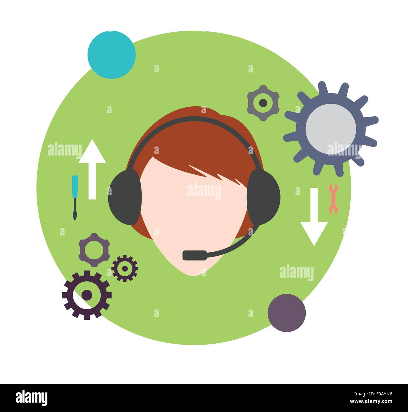 Il supporto Business concept design vettoriali Illustrazione Vettoriale