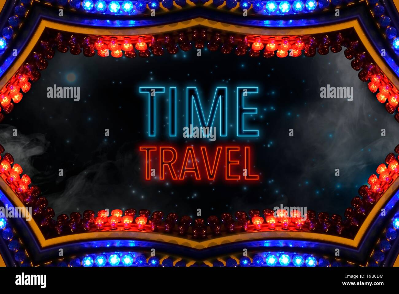 Il tempo di viaggio (macchina del tempo per viaggiare attraverso il tempo e lo spazio) Foto Stock