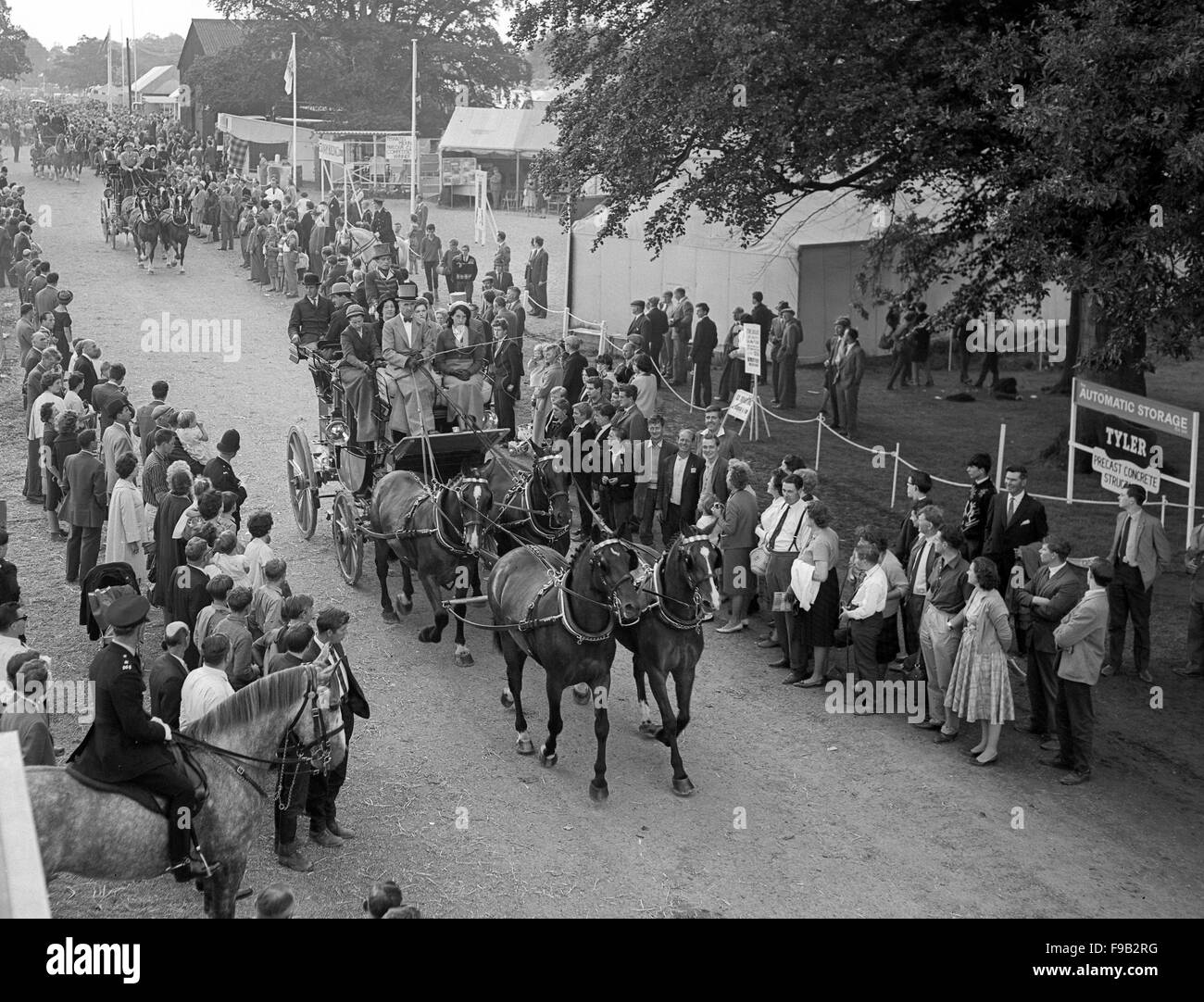 Cavallo e allenatori presso il Royal Show nel 1963 Foto Stock