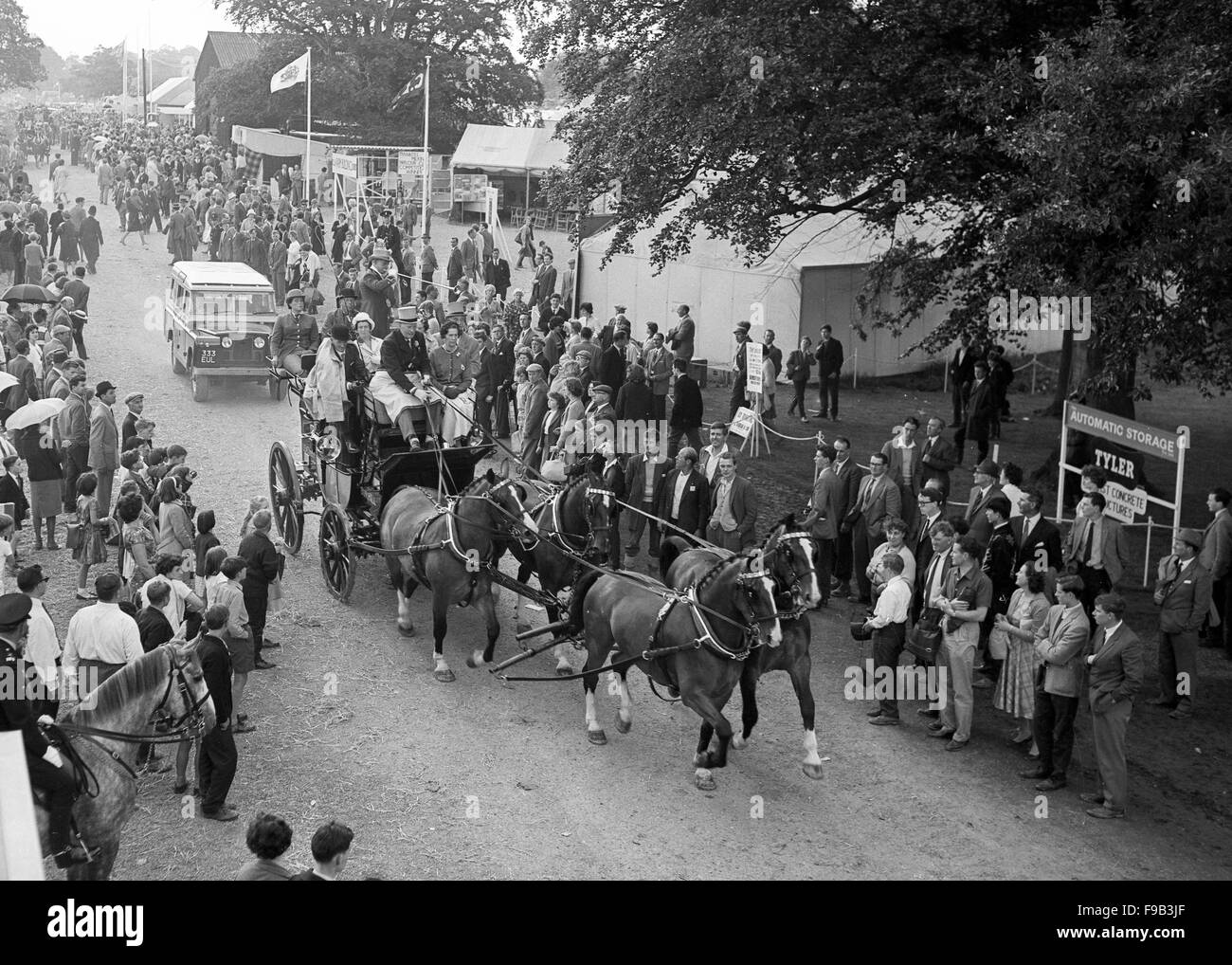 Cavallo e allenatori presso il Royal Show nel 1963 Foto Stock