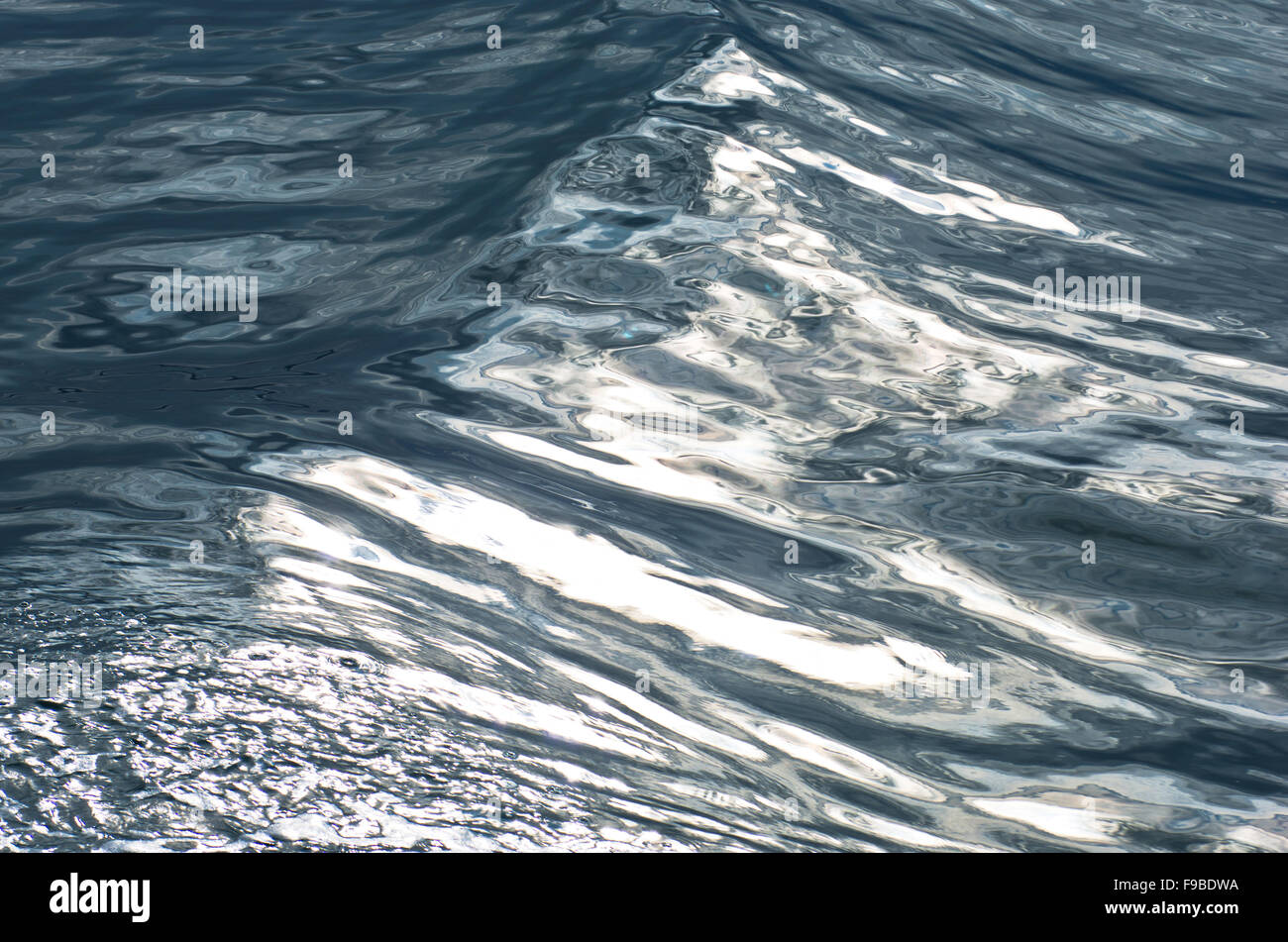 La texture del nord atlantico acqua vicino al circolo polare artico Foto Stock