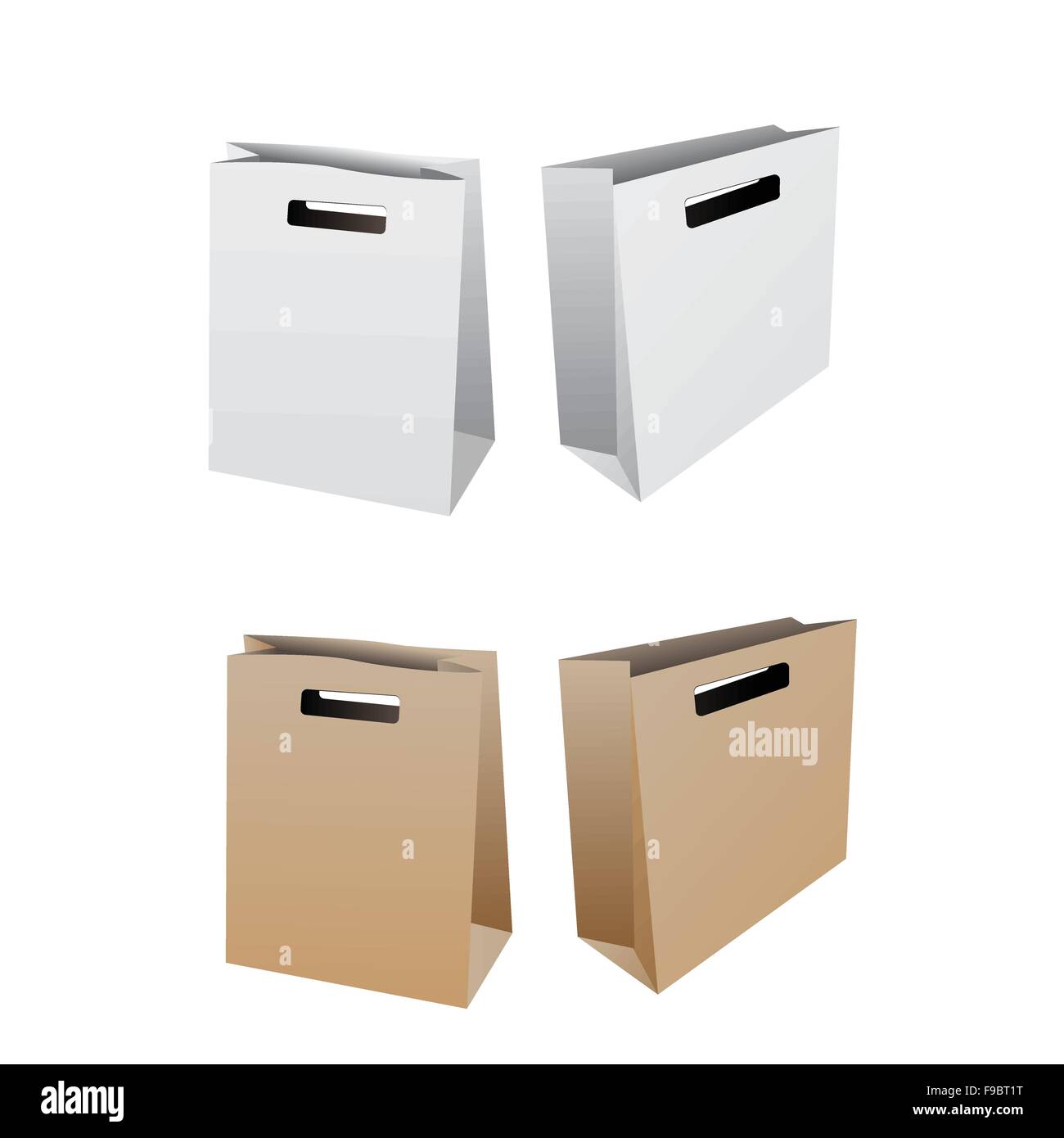 Dorso di carta pretagliata center mock up Illustrazione Vettoriale