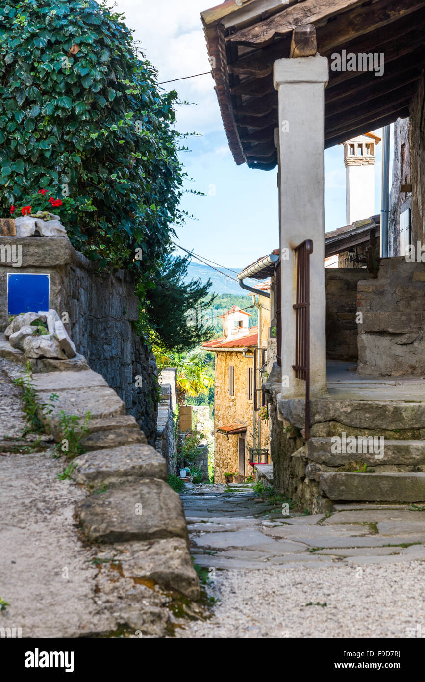 Gli edifici in pietra nella città vecchia Foto Stock