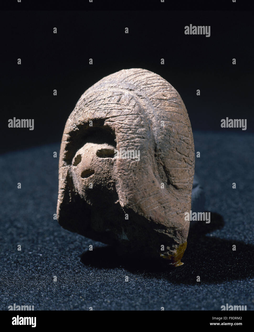 Arte precolombiana Valdivia cultura. Ecuador. 3500 BC-1800 BC. Statuetta di Venere. Dall'Ecuador. Collezione privata. Foto Stock