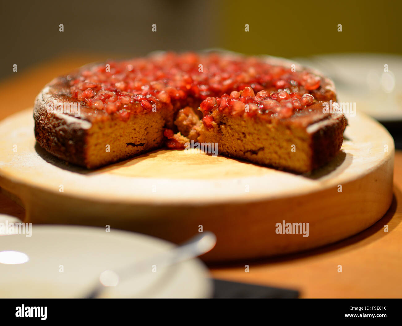 Clementine e torta di melograno. Foto Stock