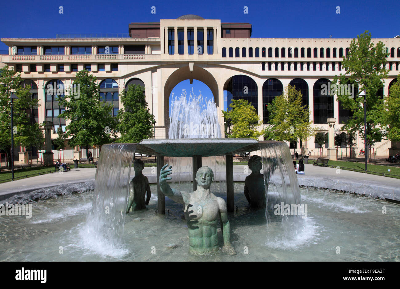 France, Languedoc-Roussillon, Montpellier Antigone, neo-classico trimestre, Foto Stock
