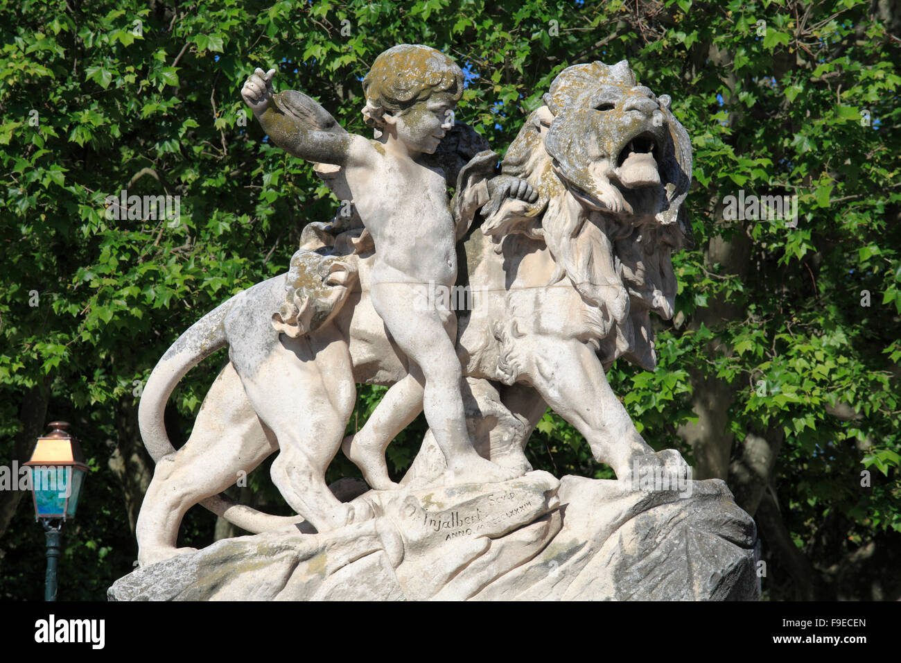 France, Languedoc-Roussillon, Montpellier, Promenade du Peyrou, statua, Foto Stock