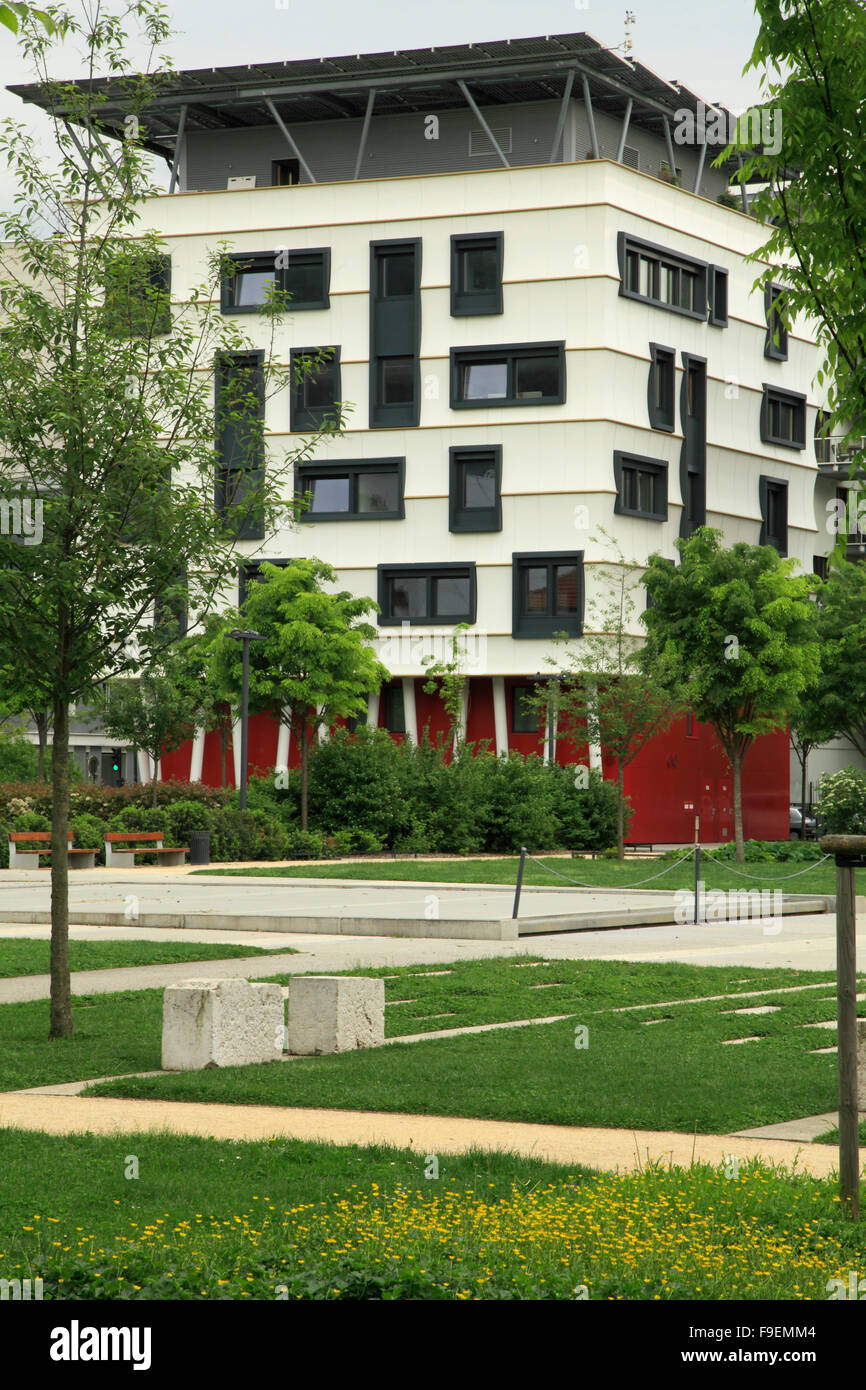 Francia Rhône-Alpes Grenoble Éco-quartier de Bonne, nuovo sviluppo urbano, Foto Stock