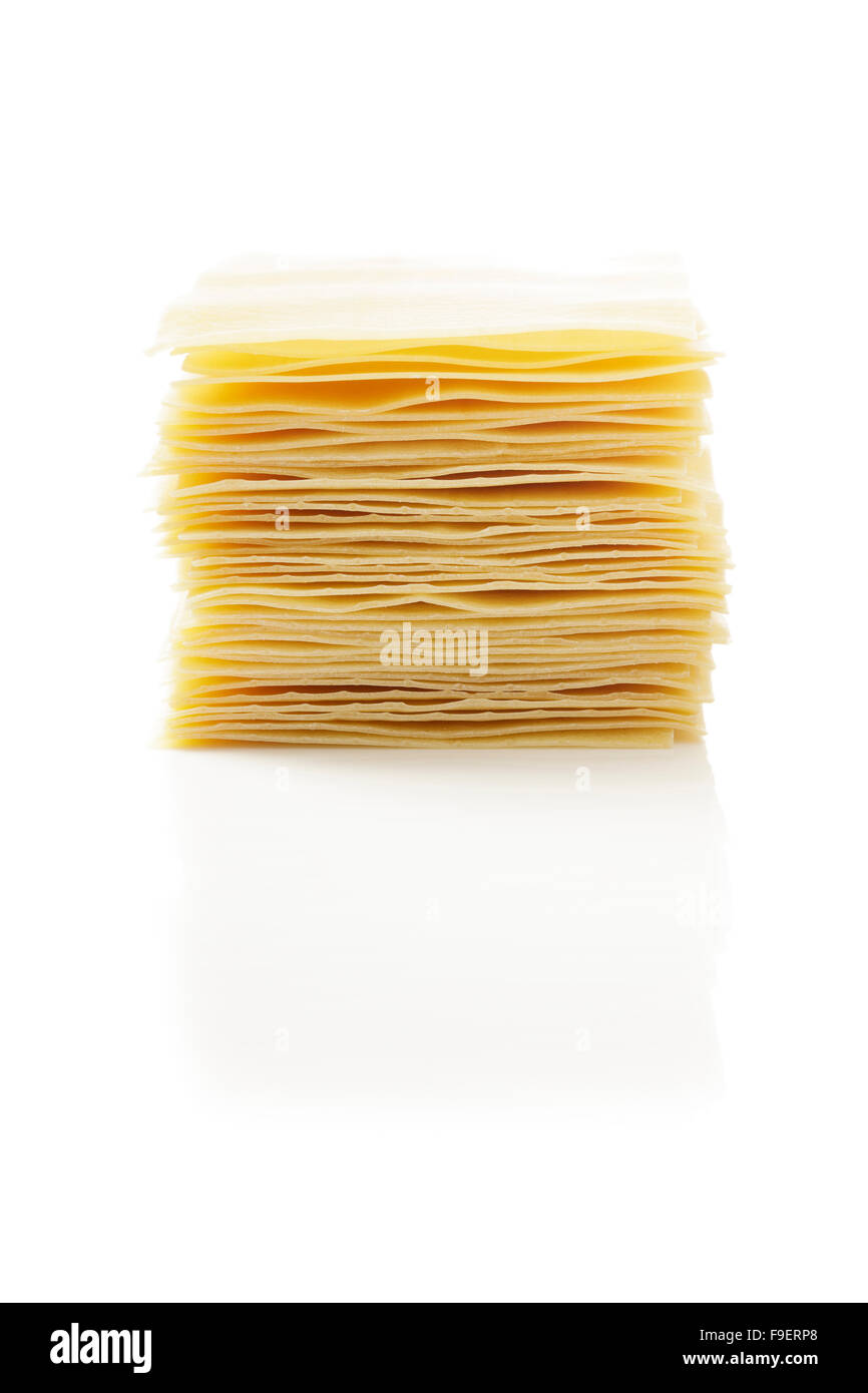 Fogli di lasagne Foto Stock